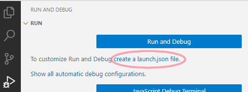 launch.json in Visual Studio Code