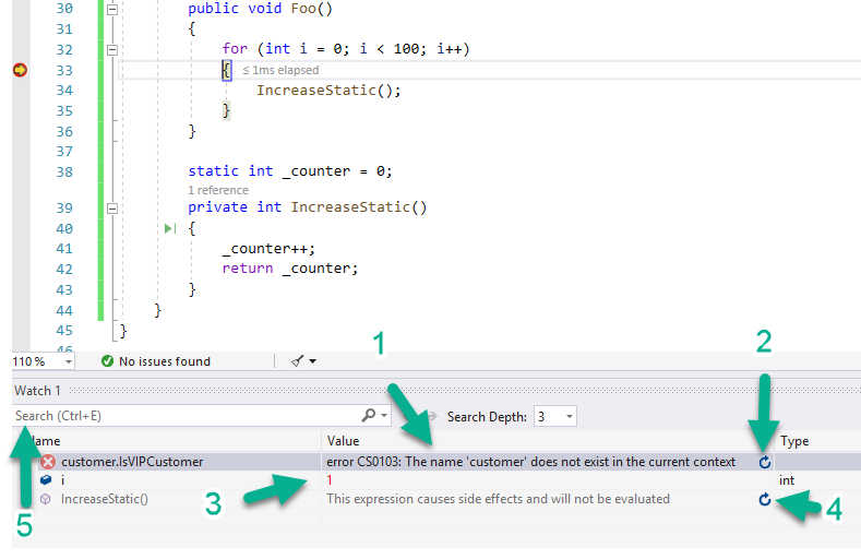 Visual Studio Debugging Windows: Watch, Locals, Autos, Immediate, Call  Stack and Threads | Michael's Coding Spot