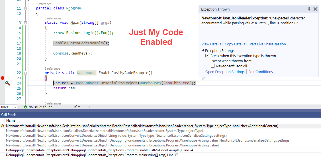 C# Tip: Exception handling with WHEN clause