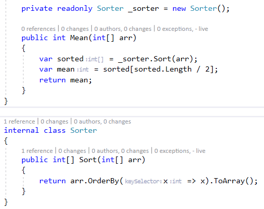 Resharper extract class example